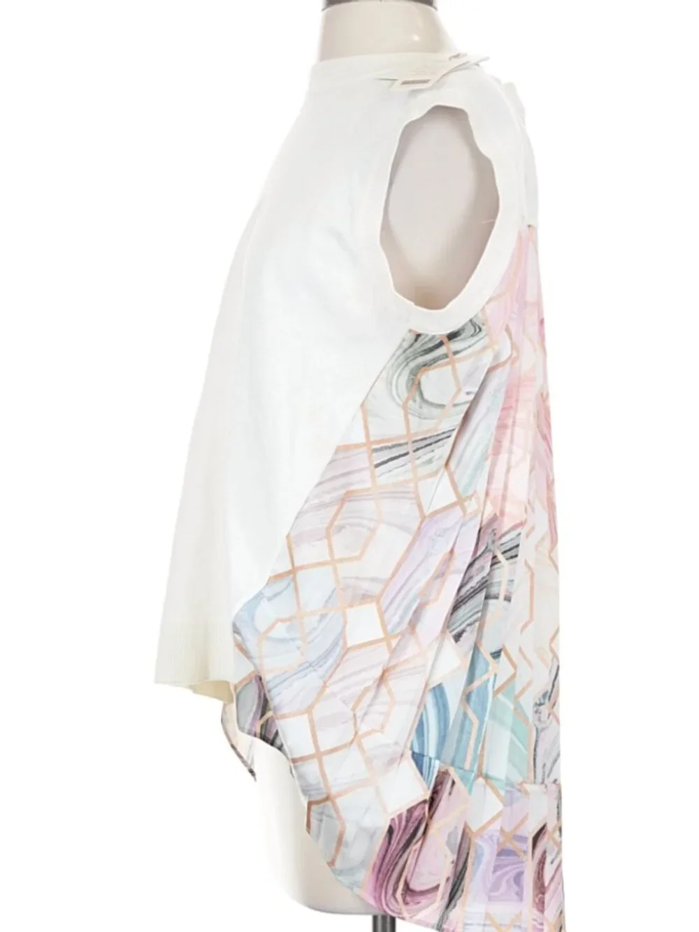 Ted Baker London Sea of Clouds Pleat Back Knit Sweater – Natural, Size 2